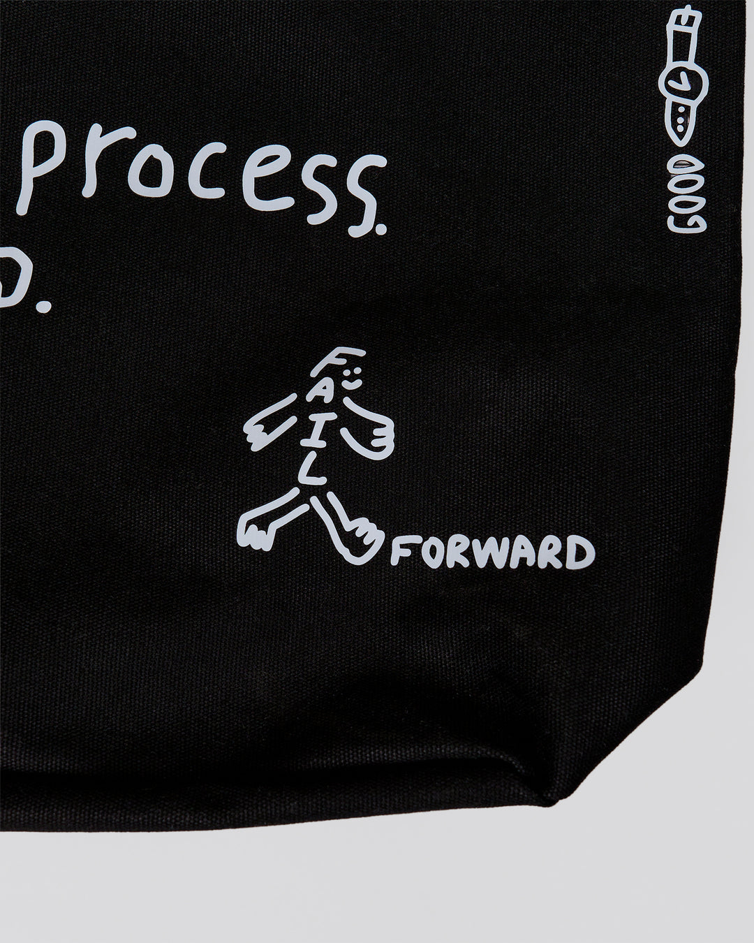 Studio image of Andrew J. Steel x LSKD Canvas Tote - Black Washed - view 6