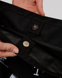 Studio image of Andrew J. Steel x LSKD Canvas Tote - Black Washed | Thumbnail Index: 7