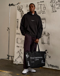 Studio image of Andrew J. Steel x LSKD Canvas Tote - Black Washed | Thumbnail Index: 11