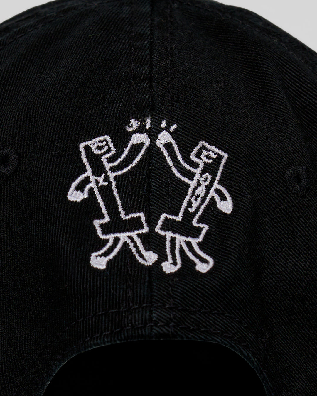 Studio image of Andrew J. Steele x LSKD Cap - Black Washed-White - view 2