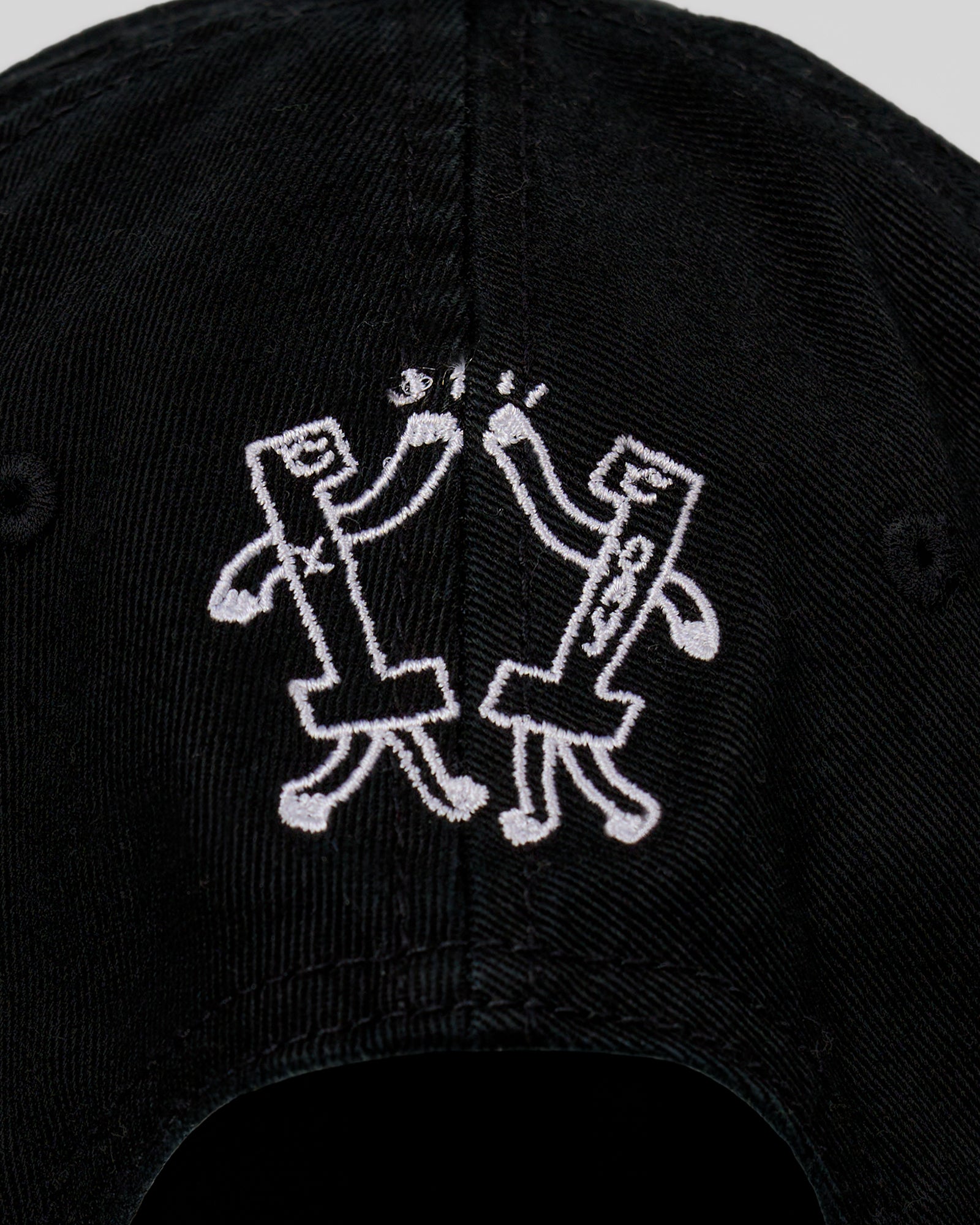 Studio image of Andrew J. Steele x LSKD Cap - Black Washed-White