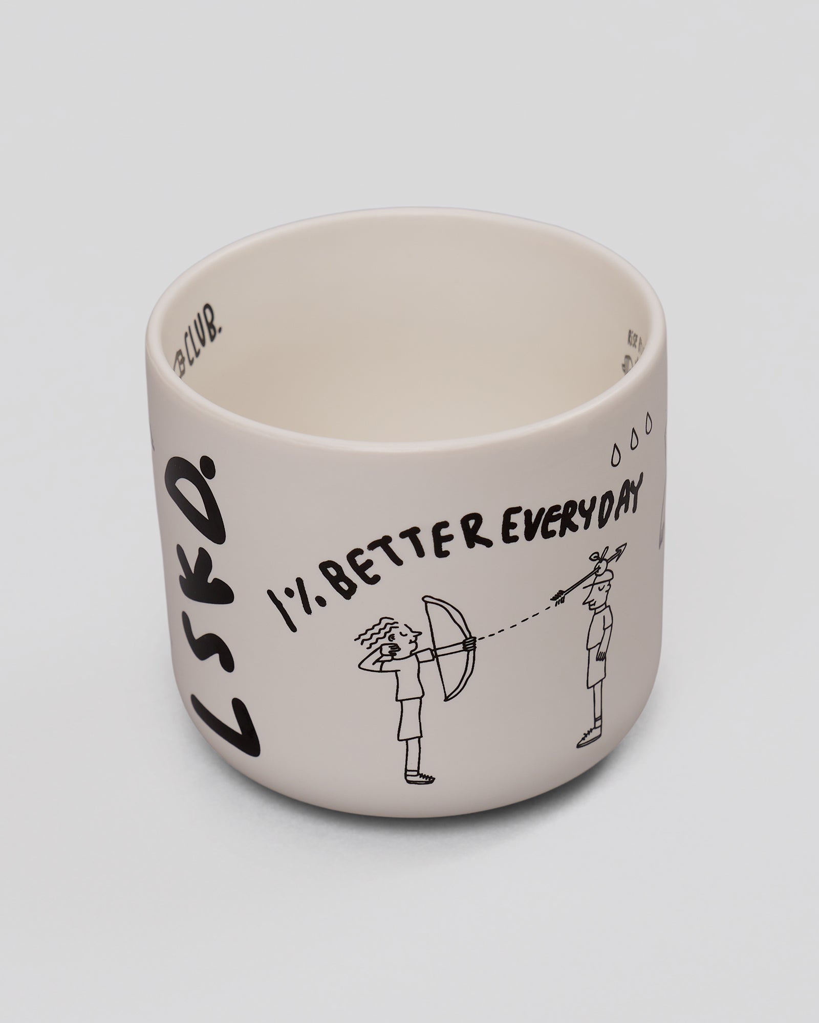 Studio image of Andrew J. Steel x LSKD Good Times Mug - Off White