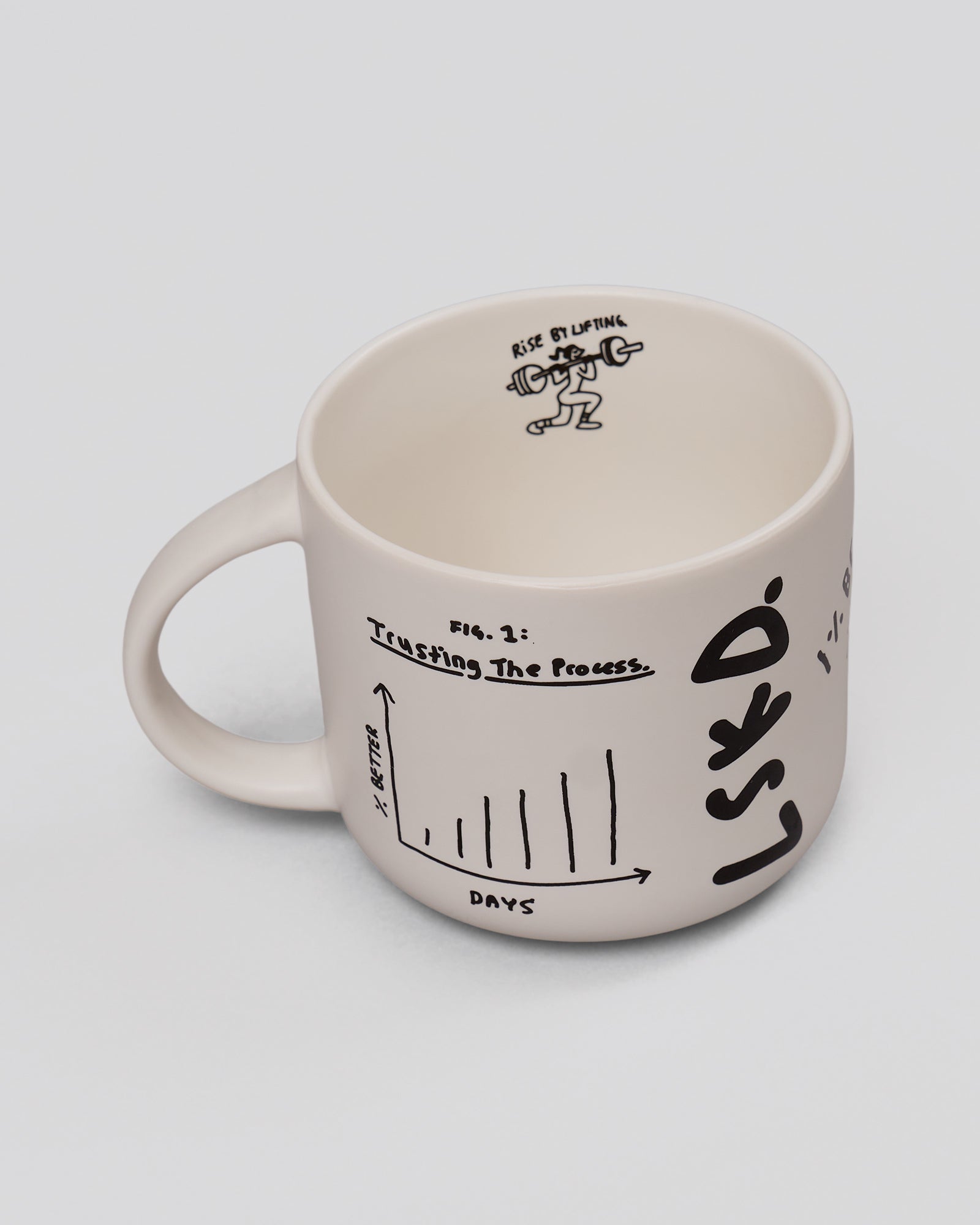 Studio image of Andrew J. Steel x LSKD Good Times Mug - Off White
