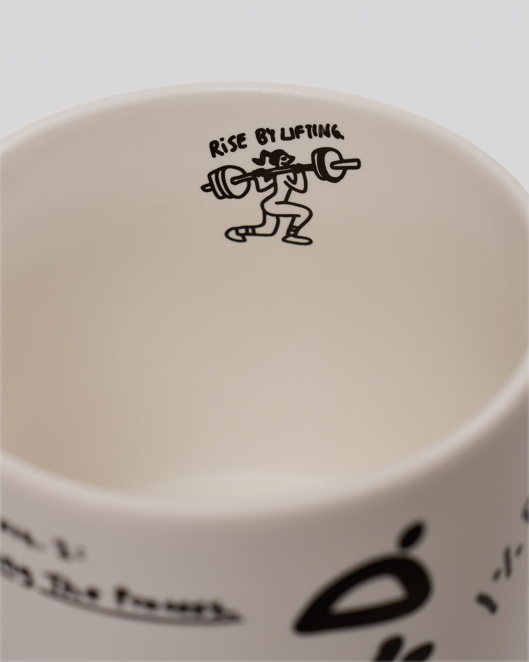 Studio image of Andrew J. Steel x LSKD Good Times Mug - Off White - view 3