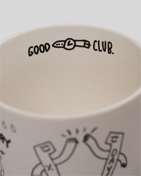 Studio image of Andrew J. Steel x LSKD Good Times Mug - Off White | Thumbnail Index: 3