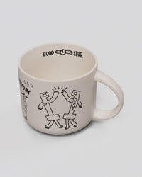 Studio image of Andrew J. Steel x LSKD Good Times Mug - Off White | Thumbnail Index: 4
