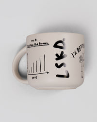 Studio image of Andrew J. Steel x LSKD Good Times Mug - Off White | Thumbnail Index: 5