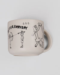 Studio image of Andrew J. Steel x LSKD Good Times Mug - Off White | Thumbnail Index: 6