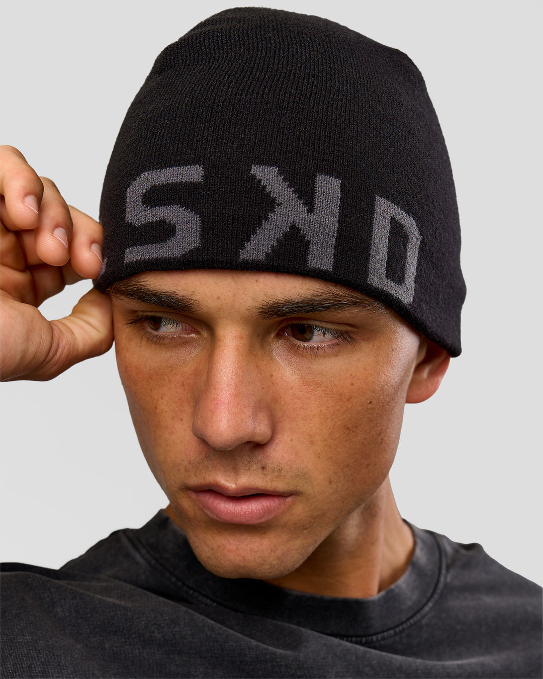 Studio image of Base Beanie - Black - view 1