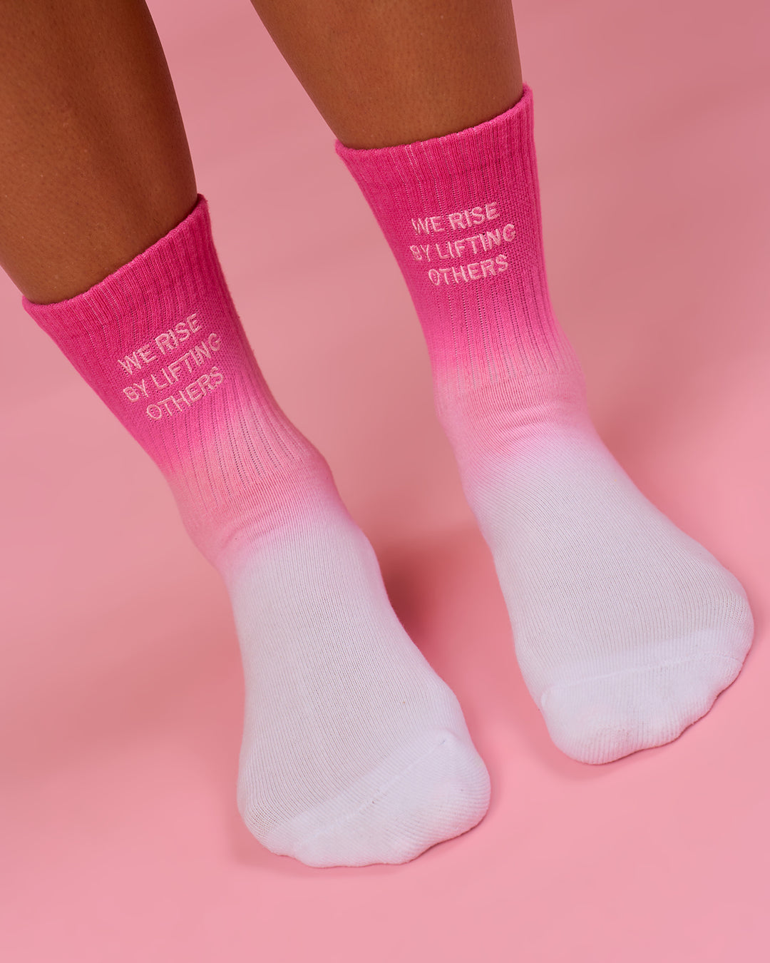 Studio image of BCAM Quarter Socks 3 Pack - White-Ultra Pink-Black - view 9