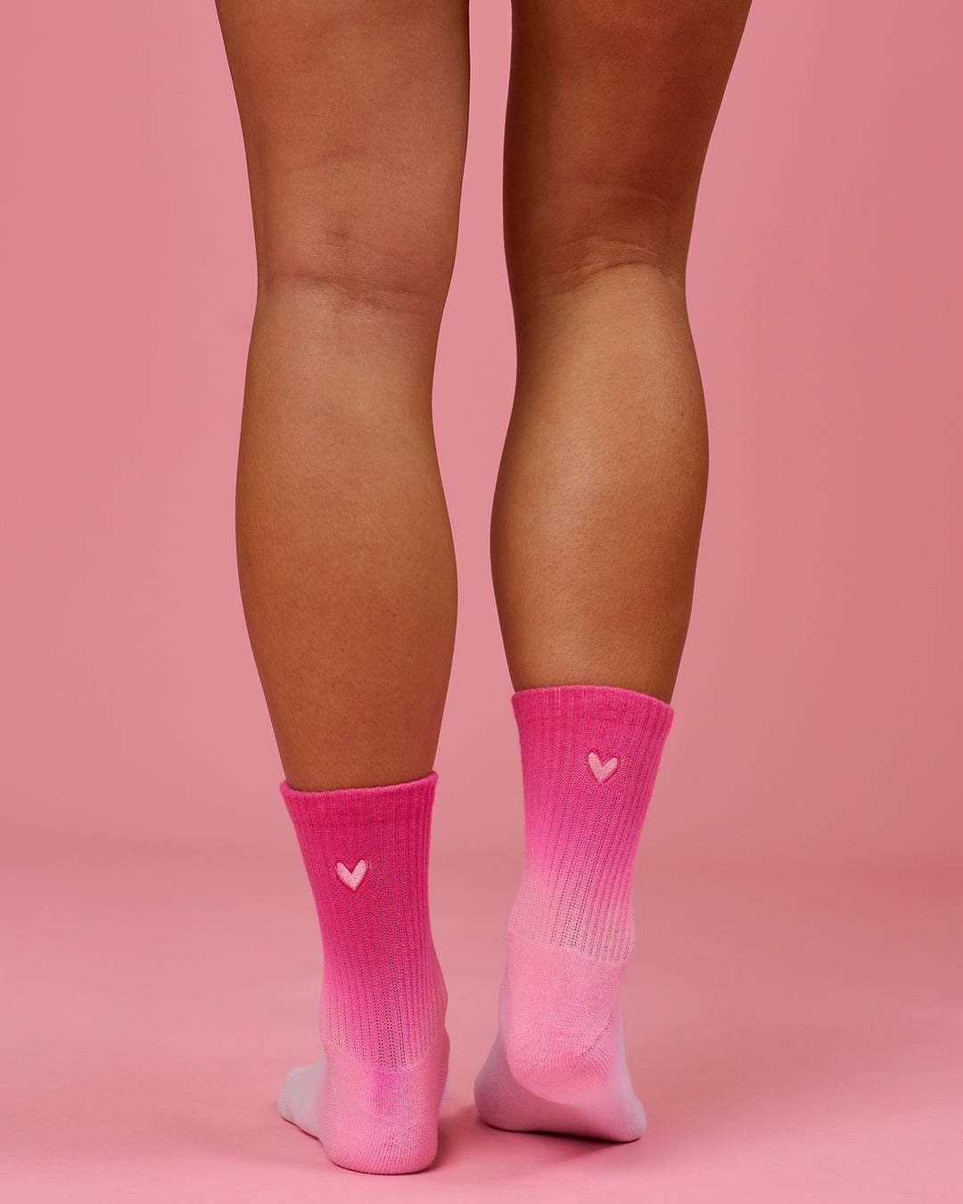 Studio image of BCAM Quarter Socks 3 Pack - White-Ultra Pink-Black - view 11