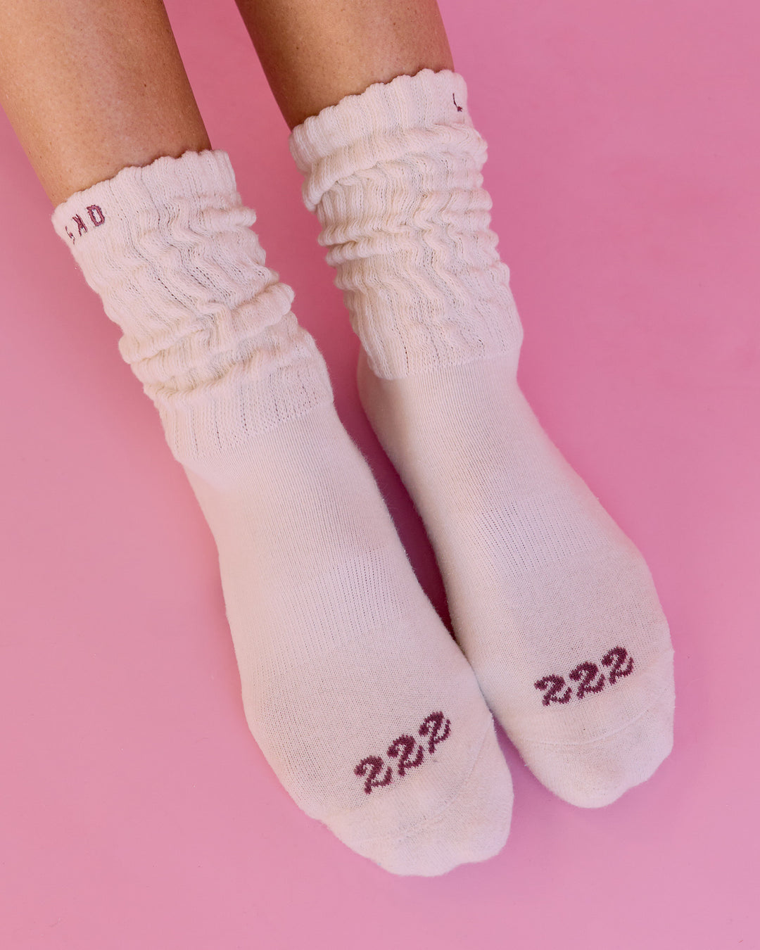 Studio image of Bree Scrunch Sock - Vanilla Bean-Cocoa Powder - view 8