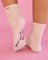 Studio image of Bree Scrunch Sock - Vanilla Bean-Cocoa Powder | Thumbnail Index: 8
