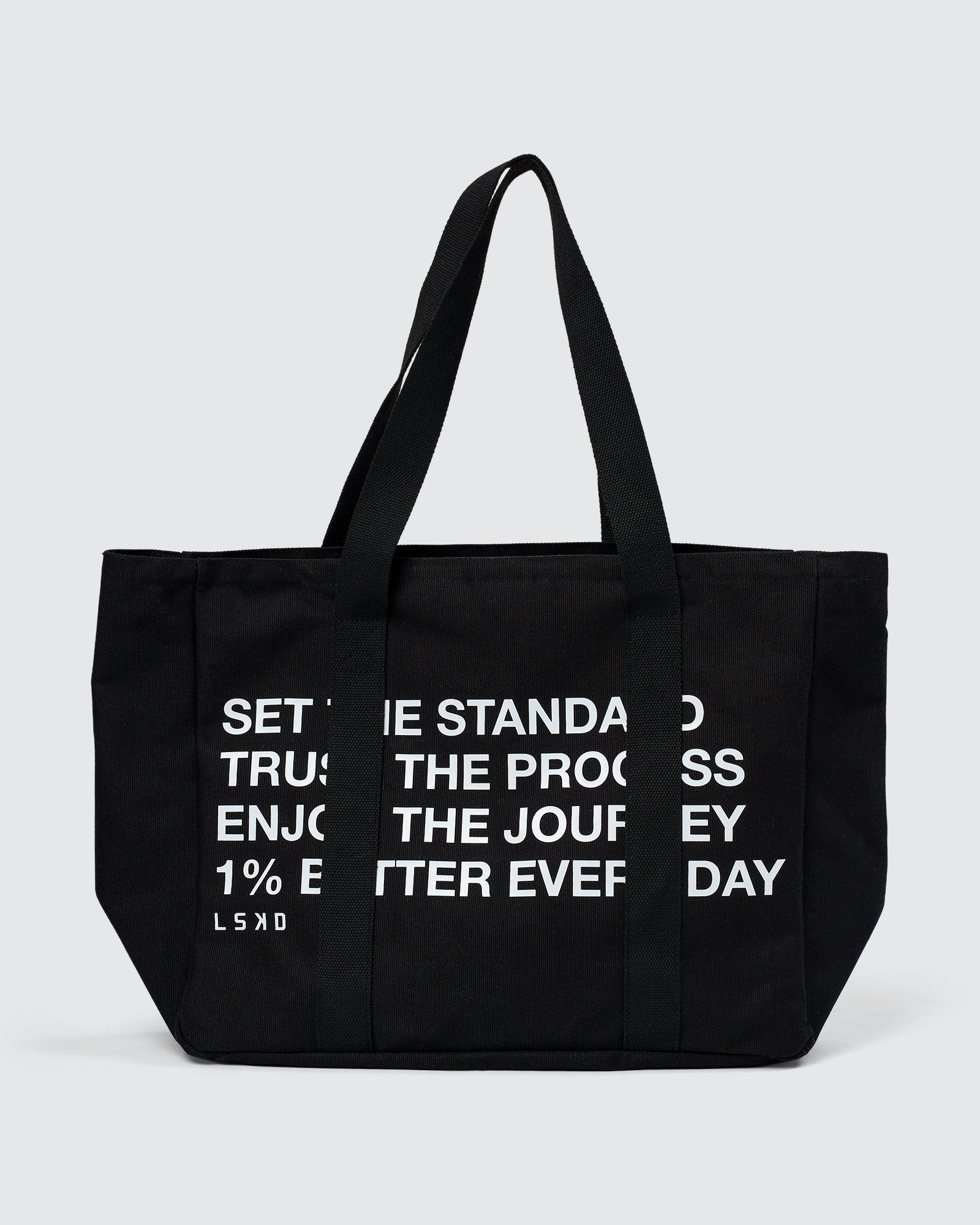 Studio image of Everywhere Canvas Tote - Black-White