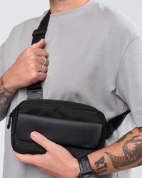 Studio image of Functional Training Crossbody Bag - Black | Thumbnail Index: 2