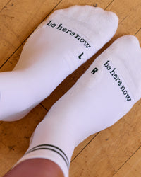 Studio image of Here Now Performance Quarter Socks - Midnight Green | Thumbnail Index: 1