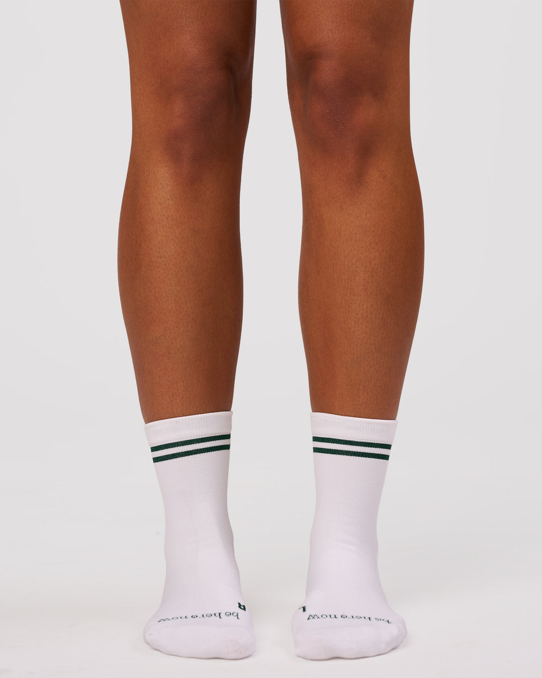 Studio image of Here Now Performance Quarter Socks - Midnight Green - view 7