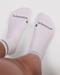 Studio image of Here Now Performance Quarter Socks - Midnight Green | Thumbnail Index: 7