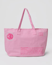 Studio image of Hold It All Canvas Tote - Pink Rose-Ultra Pink | Thumbnail Index: 1