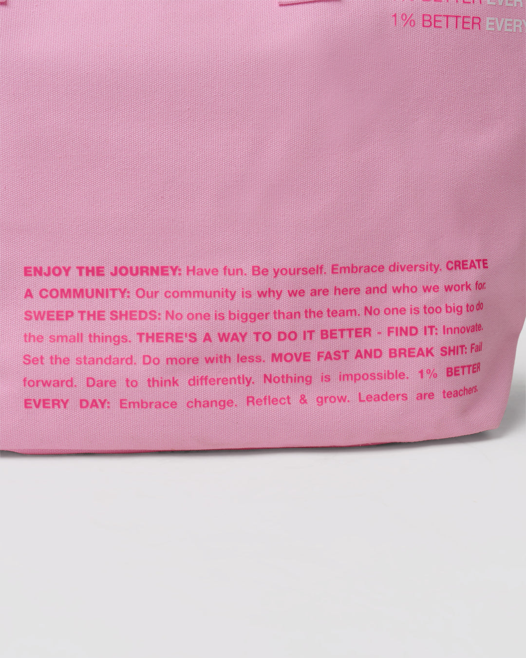 Studio image of Hold It All Canvas Tote - Pink Rose-Ultra Pink - view 5