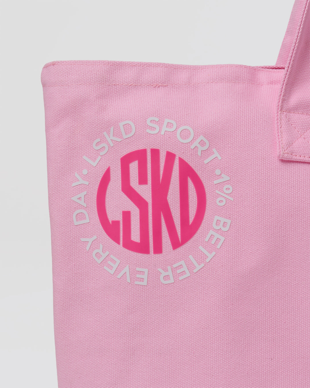 Studio image of Hold It All Canvas Tote - Pink Rose-Ultra Pink - view 7