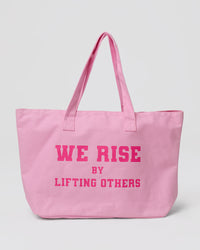 Studio image of Hold It All Canvas Tote - Pink Rose-Ultra Pink | Thumbnail Index: 7