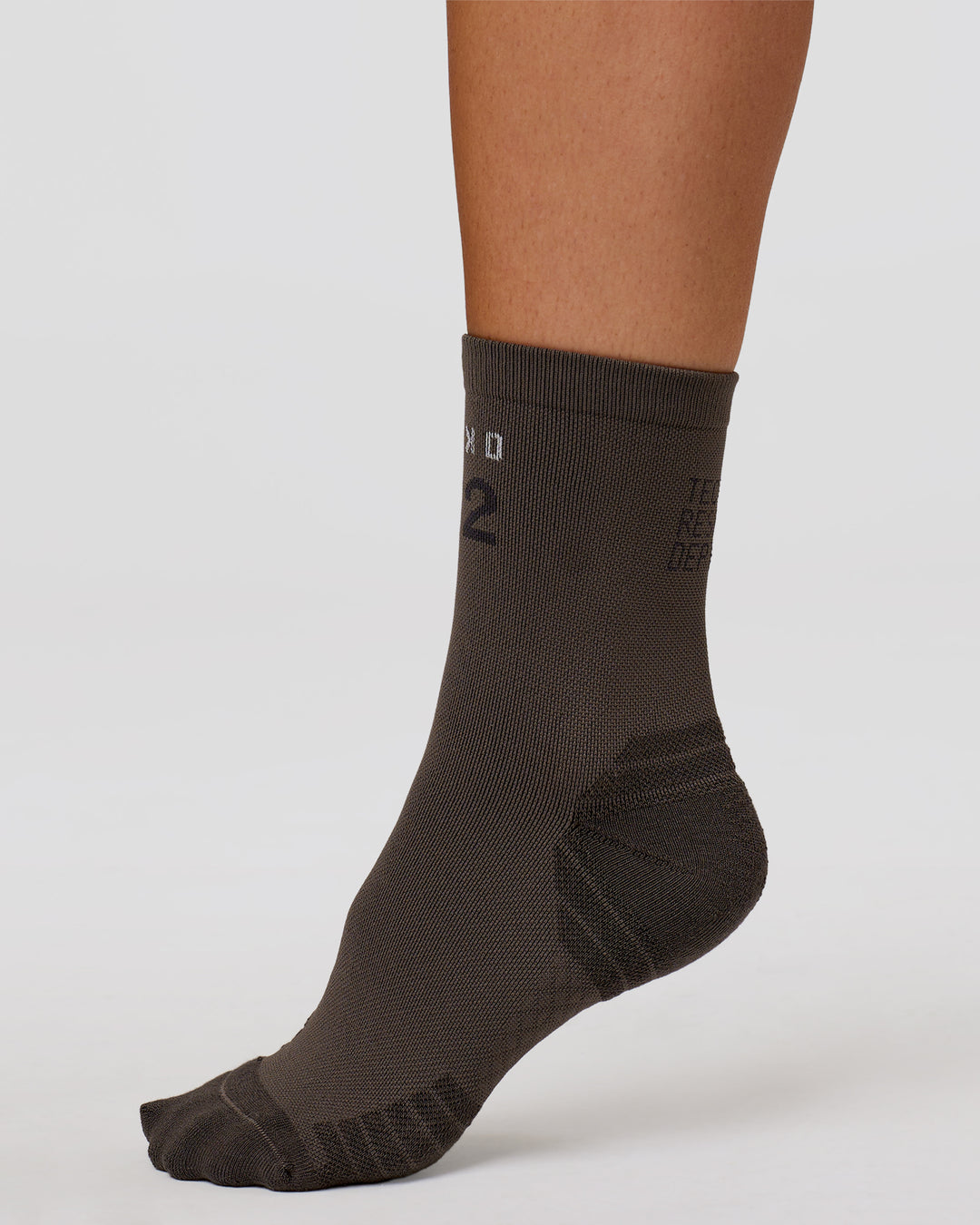 Studio image of Hype Performance Quarter Socks - Onyx-Off White - view 1