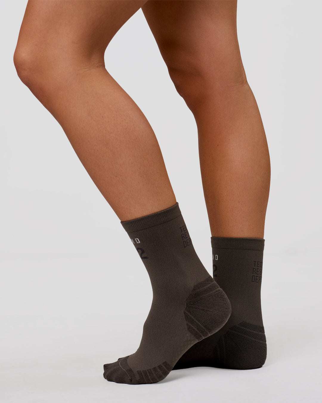 Studio image of Hype Performance Quarter Socks - Onyx-Off White - view 3