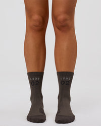 Studio image of Hype Performance Quarter Socks - Onyx-Off White | Thumbnail Index: 3