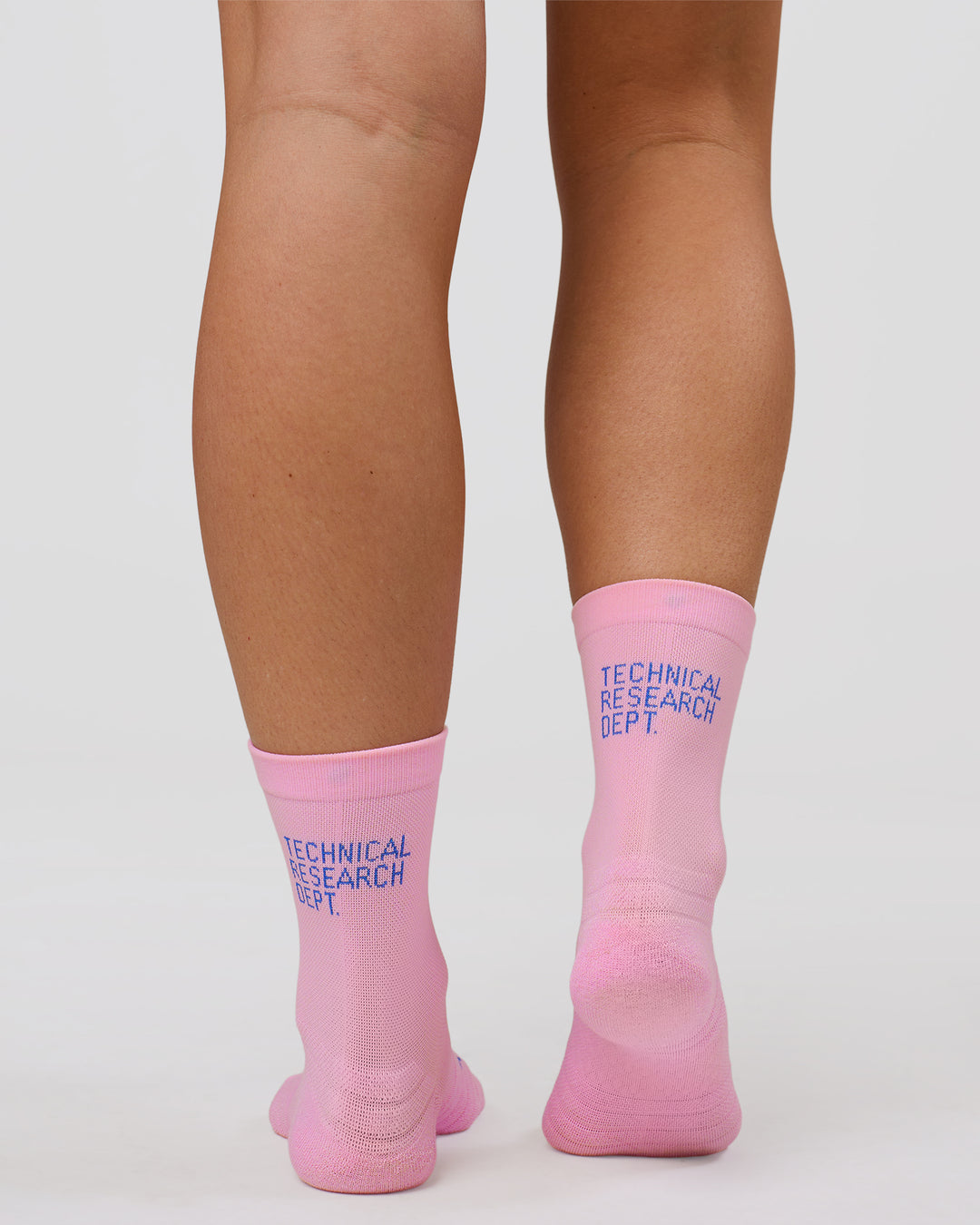 Studio image of Hype Performance Quarter Socks - Pink Rose-Bluebell - view 2