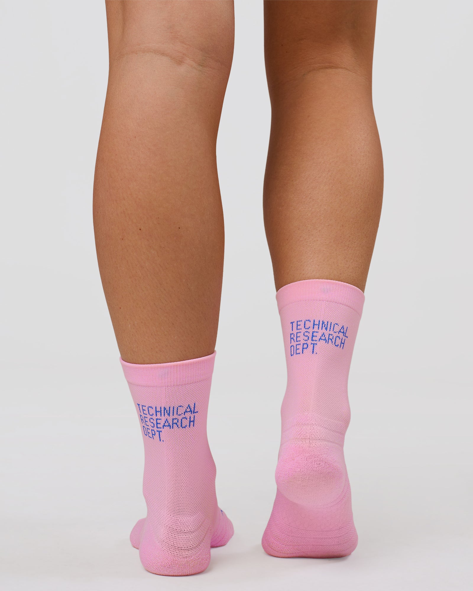 Studio image of Hype Performance Quarter Socks - Pink Rose-Bluebell