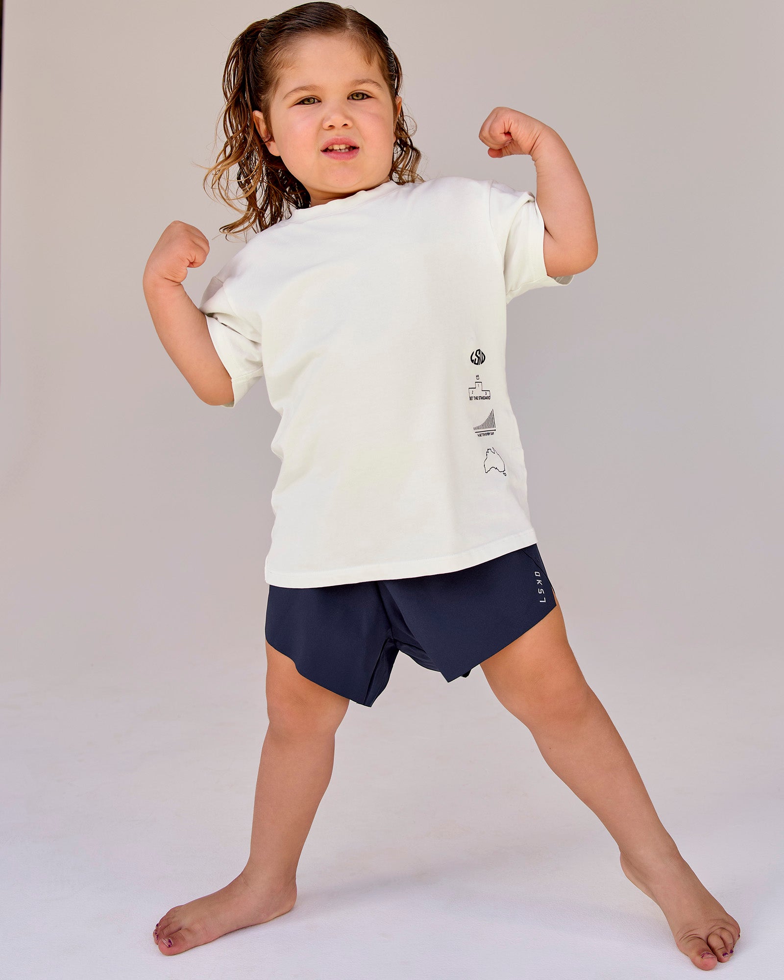 Studio image of Kids Accelerate Run Short - Future Navy