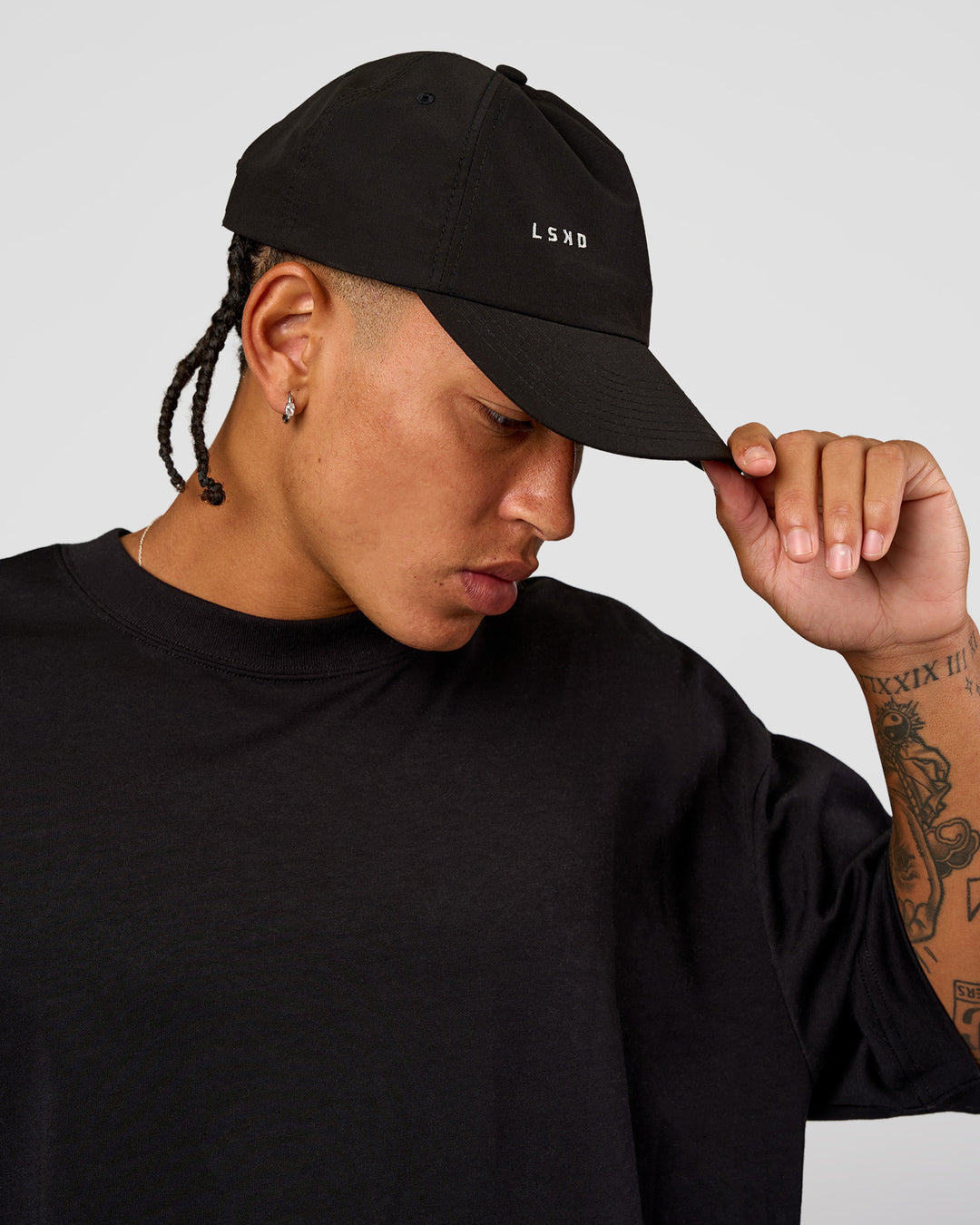 Studio image of LSKD TRD CAP - Black-Off White - view 3