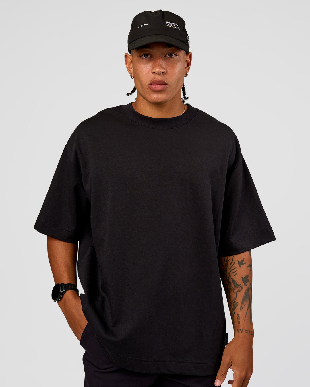 Studio image of LSKD TRD CAP - Black-Off White - view 4