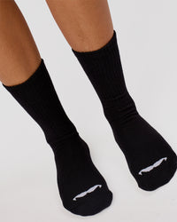Studio image of Movember x LSKD Crew Socks 3 Pack - White-Black | Thumbnail Index: 11