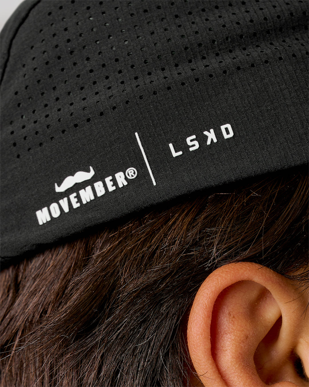 Studio image of Movember x LSKD Pace Cap - Black - view 4