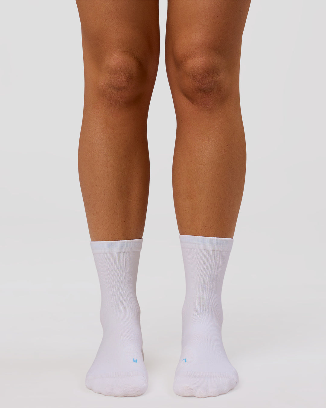 Studio image of Pace Performance Quarter Socks  - White-Open Air - view 5
