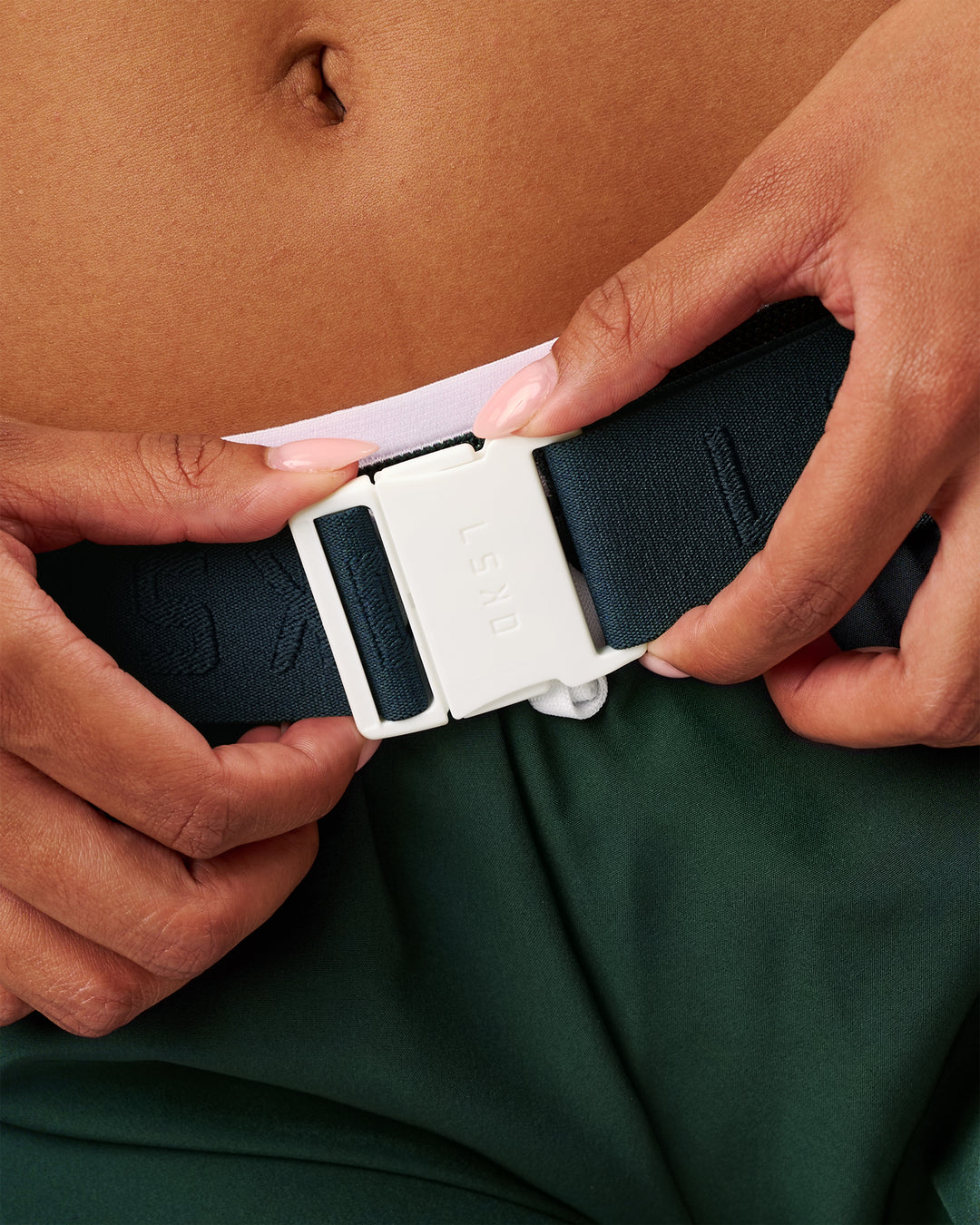 Studio image of Rep Run Belt 2.0 - Midnight Green-White - view 10