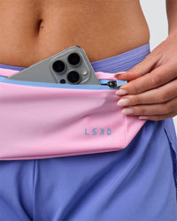 Studio image of Accelerate Run Belt - Pink Rose-Open Air | Thumbnail Index: 1