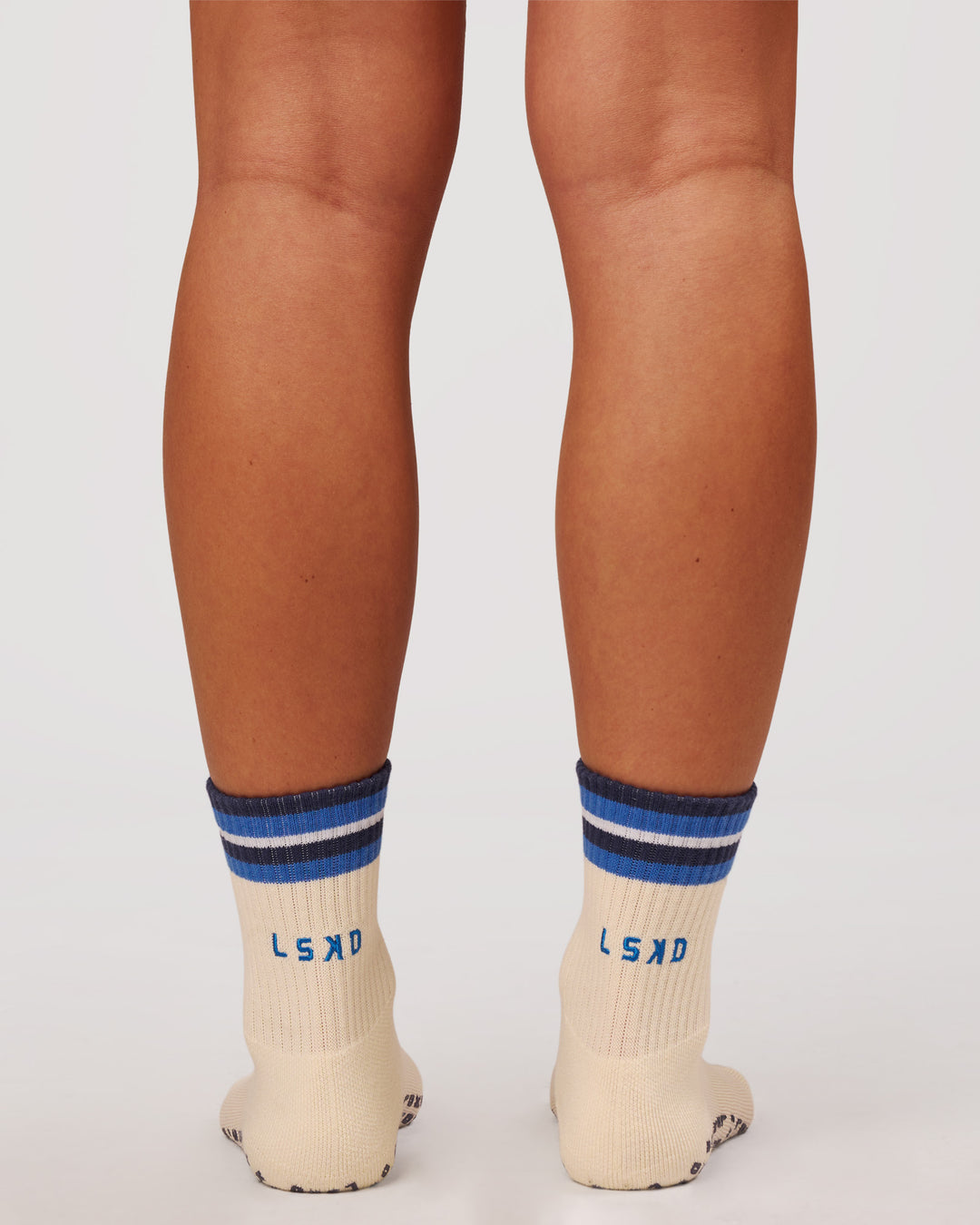 Studio image of Revitalise Pilates Grip Sock 2.0 - Off White-Nightshadow - view 6