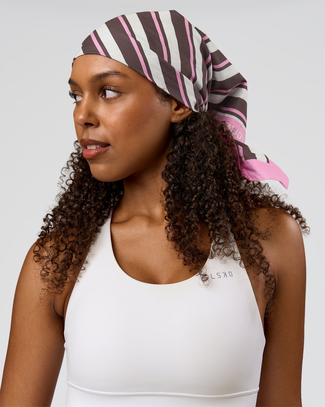 Studio image of Shadow Stripe Bandana - Shadow Stripe-Multi - view 1