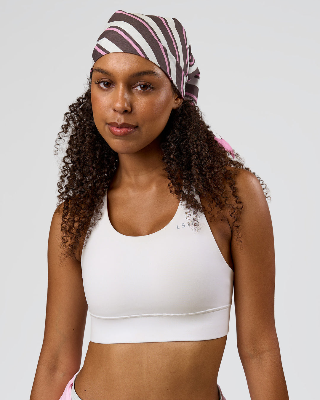 Studio image of Shadow Stripe Bandana - Shadow Stripe-Multi - view 5