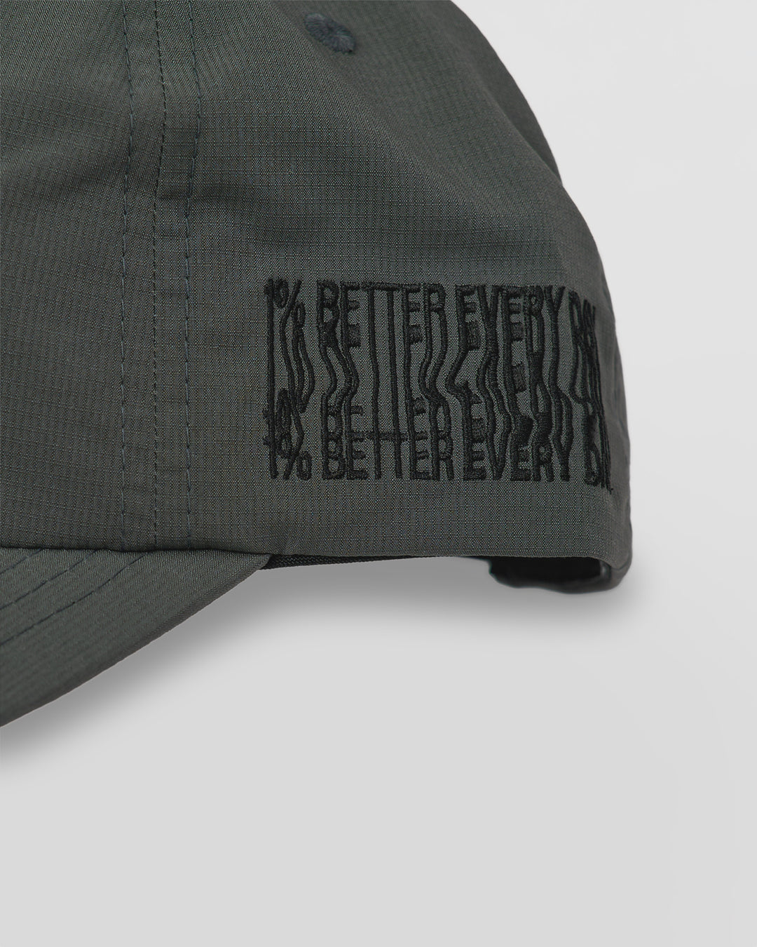 Studio image of Static Grit Pinch Panel Cap - Carbon Green - view 3