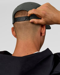 Studio image of Static Grit Pinch Panel Cap - Carbon Green | Thumbnail Index: 5