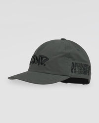 Studio image of Static Grit Pinch Panel Cap - Carbon Green | Thumbnail Index: 6