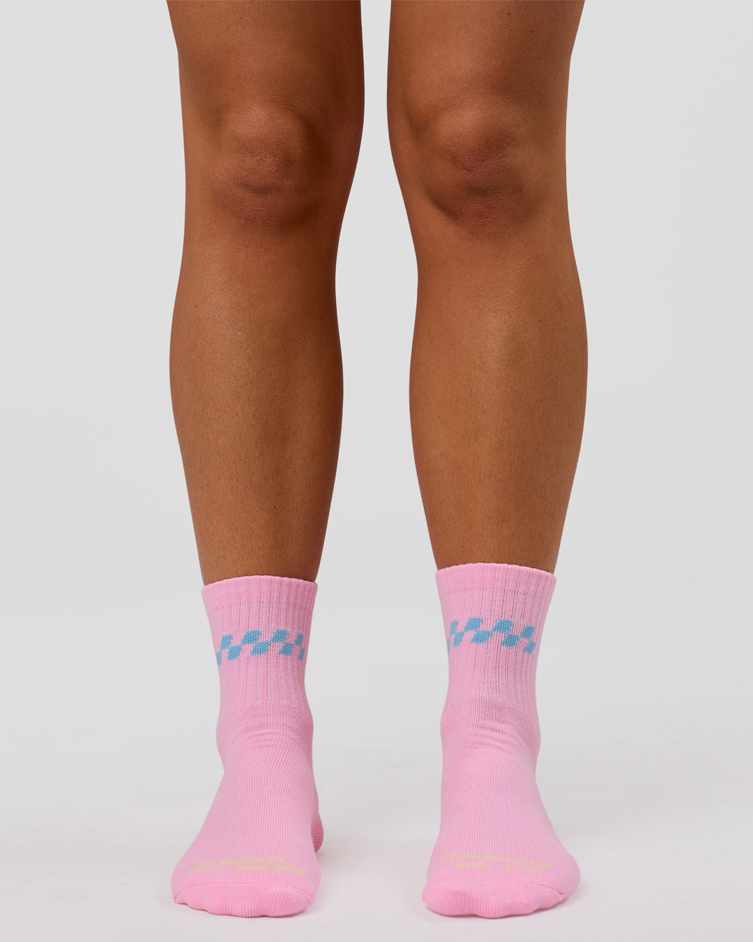 Studio image of Stay in Motion Quarter Socks - Pink Rose-Open Air - view 3
