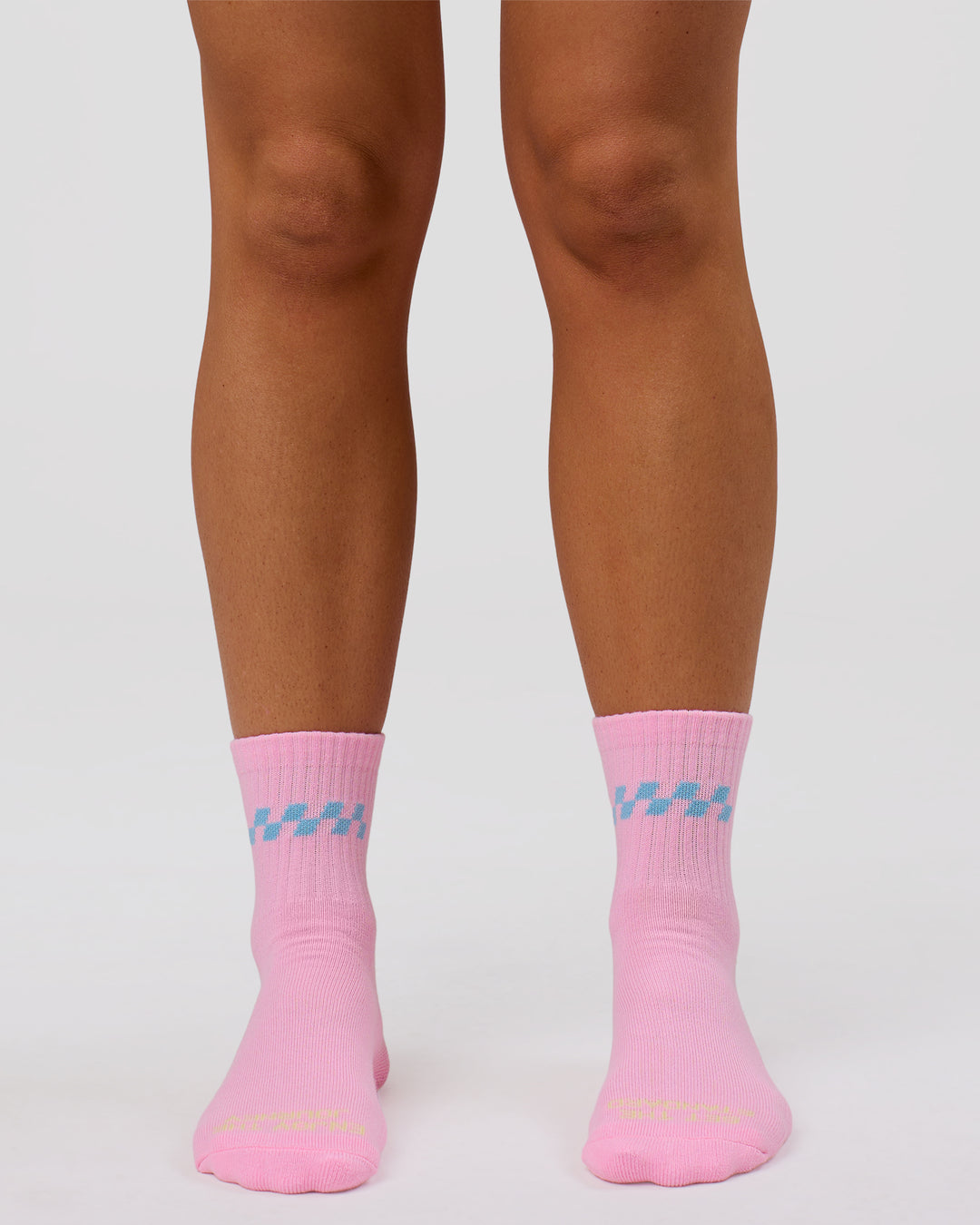 Studio image of Stay in Motion Quarter Socks - Pink Rose-Open Air - view 5