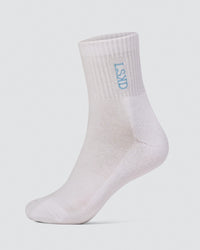 Strong is Beautiful Quarter Socks - White-Open Air | Thumbnail Index: 0