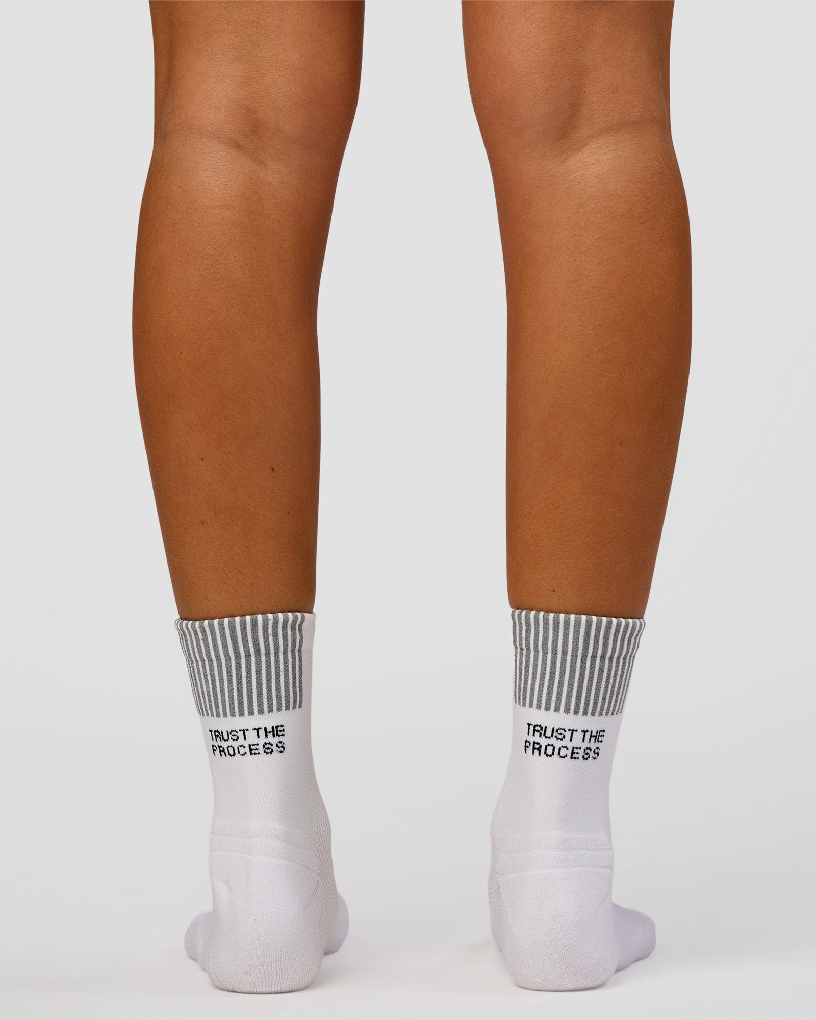 Studio image of Aero Performance Crew Socks - White-Reflective