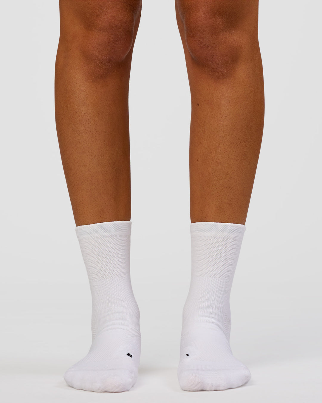 Studio image of Aero Performance Crew Socks - White-Reflective